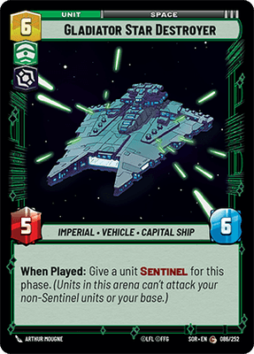 【傷あり特価】【SOR086/EN】Gladiator Star Destroyer
