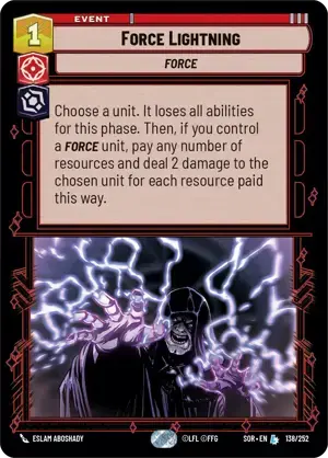 【SOR138/EN】Force Lightning(FOIL)