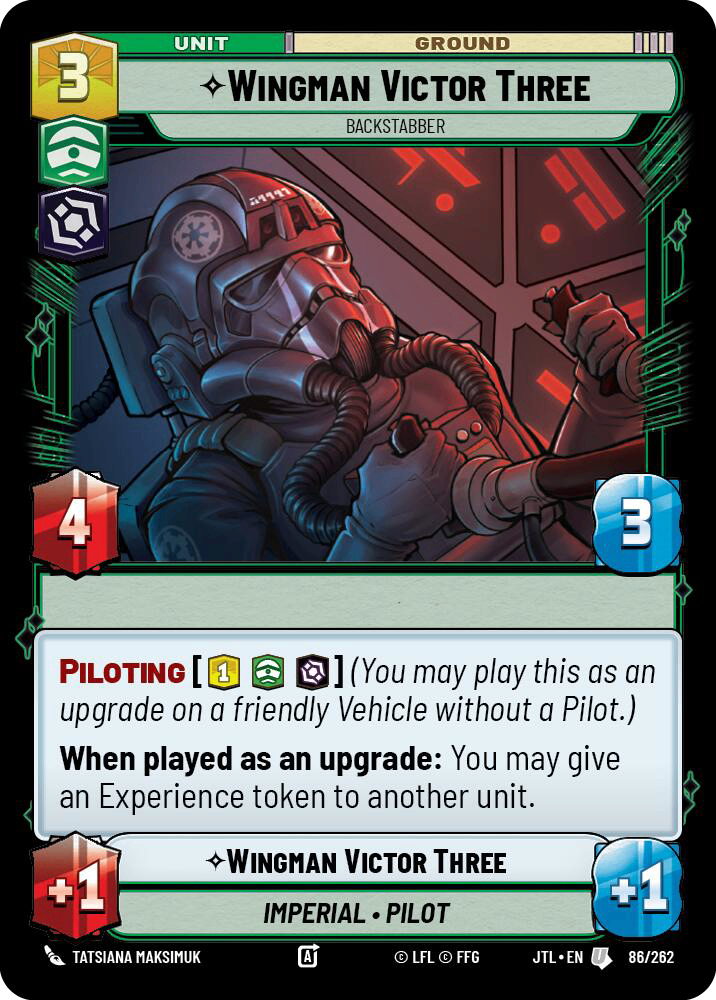【JTL584/EN】Wingman Victor Three - Backstabber(Foil)