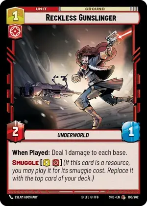 【SHD160/EN】Reckless Gunslinger (FOIL)