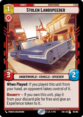 【傷あり特価】【SHD161/EN】Stolen Landspeeder