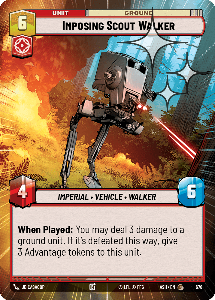 【ASH678/EN】Imposing Scout Walker (Hyperspace/Foil)