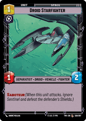【傷あり特価】【TWI228/EN】Droid Starfighter