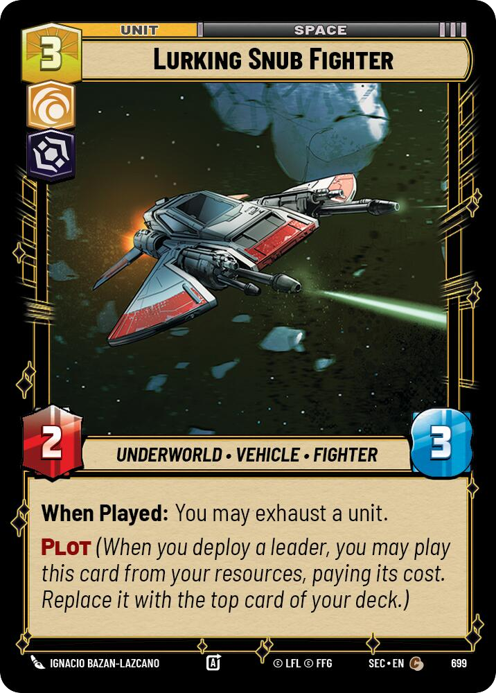 【SEC0699/EN】Lurking Snub Fighter (Foil)