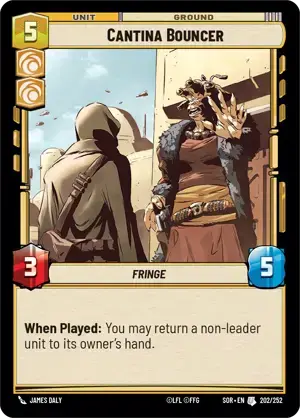 【傷あり特価】【SOR202/EN】Cantina Bouncer(FOIL)