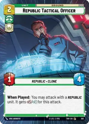 【傷あり特価】【TWI363/EN】Republic Tactical Officer(HYPERSPACE)