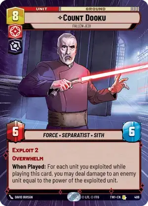 【傷あり特価】【TWI406/EN】Count Dooku - Fallen Jedi(HYPERSPACE)