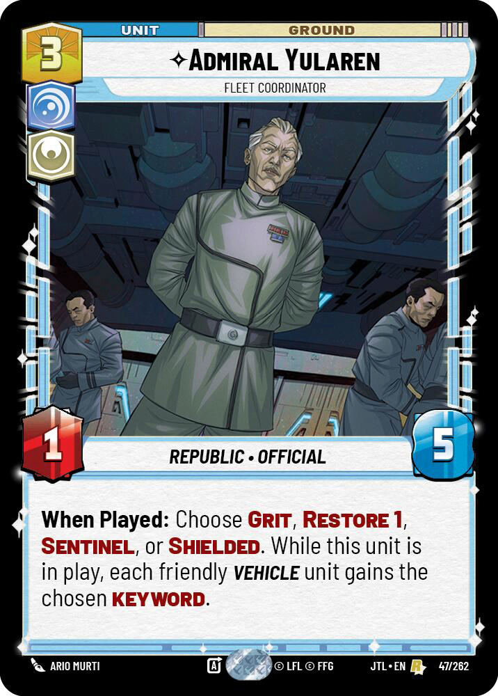 【JTL545/EN】Admiral Yularen - Fleet Coordinator(Foil)