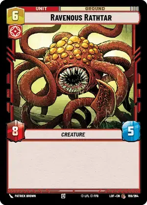 【LOF670/EN】Ravenous Rathtar(Foil)