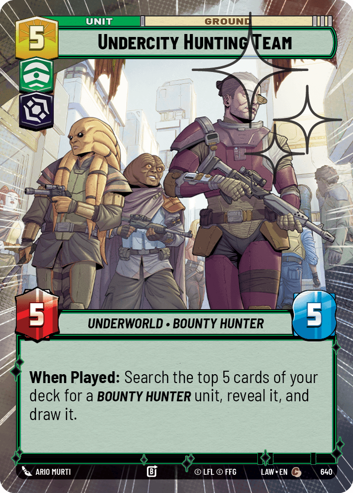 【LAW640/EN】Undercity Hunting Team (Hyperspace/Foil)