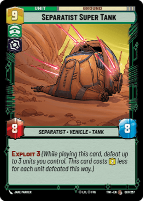 【傷あり特価】【TWI087/EN】Separatist Super Tank