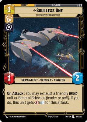 【傷あり特価】【TWI179/EN】Soulless One - Customized for Grievous