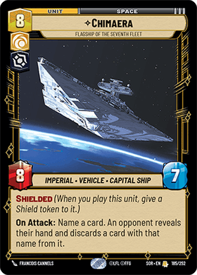 【傷あり特価】【SOR185/EN】Chimaera - Flagship of the Seventh Fleet
