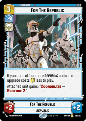【傷あり特価】【TWI051/EN】For The Republic