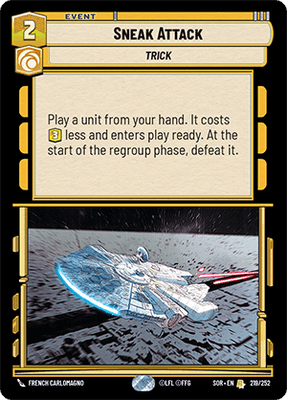 【傷あり特価】【SOR219/EN】Sneak Attack