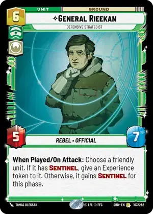 【傷あり特価】【SHD103/EN】General Rieekan - Defensive Strategist(FOIL)