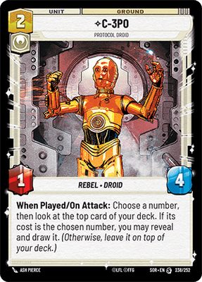 【傷あり特価】【SOR238/EN】C-3PO - Protocol Droid
