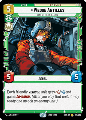 【傷あり特価】【SOR100/EN】Wedge Antilles - Star of the Rebellion