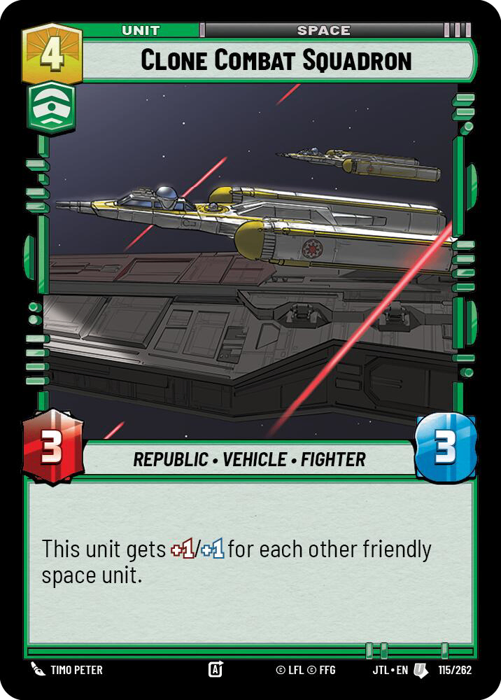 【JTL613/EN】Clone Combat Squadron(Foil)