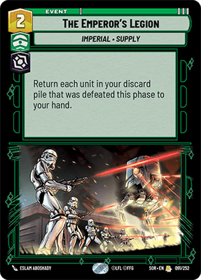 【傷あり特価】【SOR091/EN】The Emperor's Legion