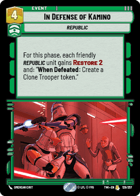 【傷あり特価】【TWI129/EN】In Defense of Kamino