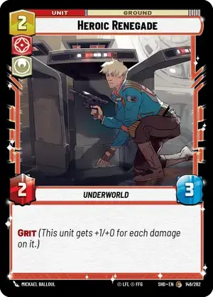 【傷あり特価】【SHD146/EN】Heroic Renegade (FOIL)