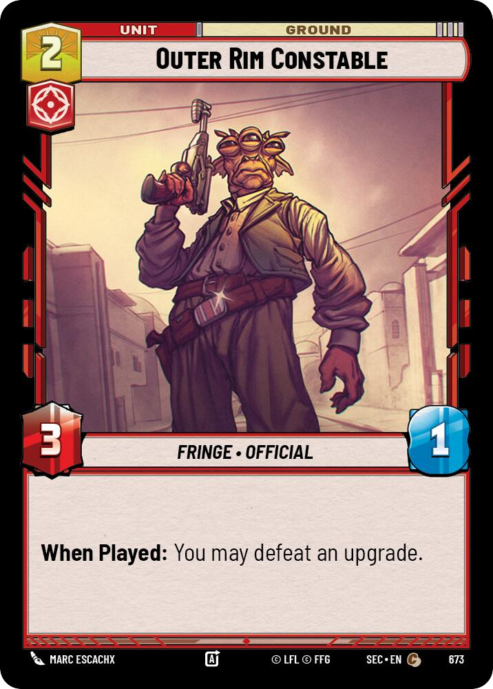 【SEC0673/EN】Outer Rim Constable (Foil)
