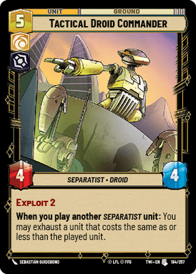 【傷あり特価】【TWI184/EN】Tactical Droid Commander(FOIL)