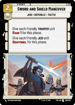 【傷あり特価】【TWI250/EN】Sword and Shield Maneuver