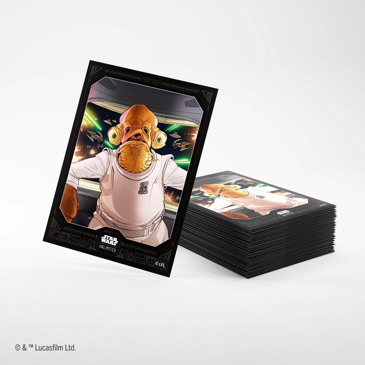 【GAMEGENIC】SWU ART SLEEVES - Admiral Ackbar※配送方法はゆうパックをご選択ください