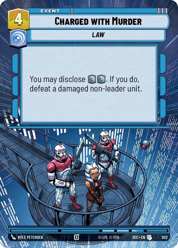 【SEC0832/EN】Charged with Murder (Hyperspace/Foil)
