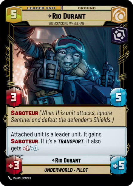 【JTL015/EN】Rio Durant - Wisecracking Wheelman