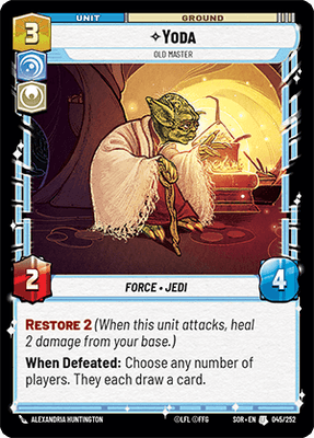 【傷あり特価】【SOR045/EN】Yoda - Old Master