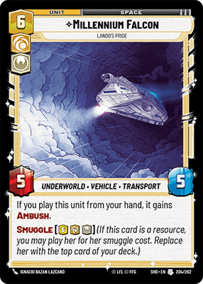 【傷あり特価】【SHD204/EN】Millennium Falcon - Lando's Pride