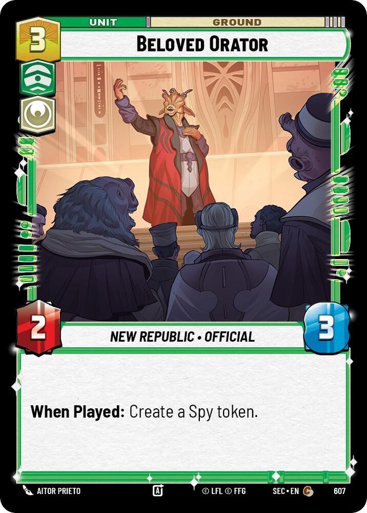 【SEC0607/EN】Beloved Orator (Foil)