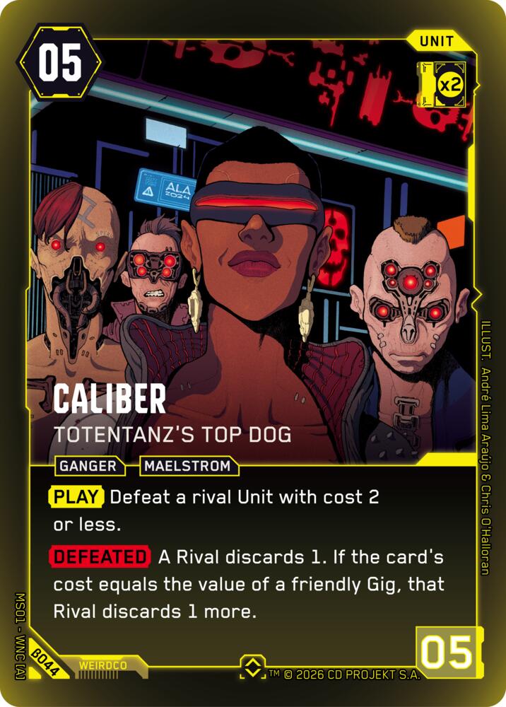 【WNCBβ044/EN】Caliber: Totentanz's Top Dog