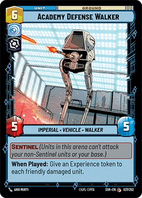【傷あり特価】【SOR037/EN】Academy Defense Walker