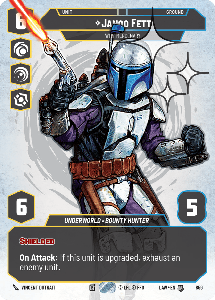 【LAW856/EN】Jango Fett - Wily Mercenary(Prestige/Foil)