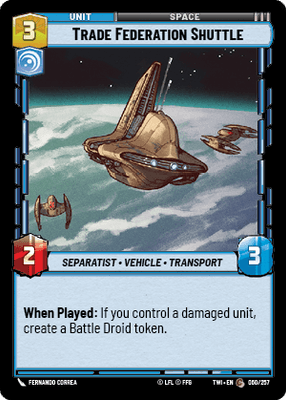 【傷あり特価】【TWI060/EN】Trade Federation Shuttle