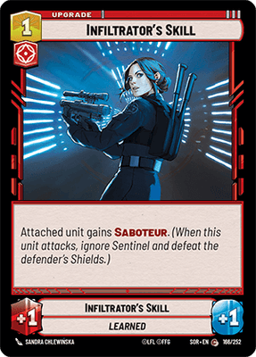 【傷あり特価】【SOR166/EN】Infiltrator's Skill