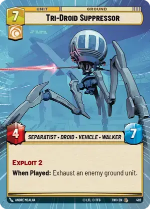 【傷あり特価】【TWI482/EN】Tri-Droid Suppressor(HYPERSPACE)