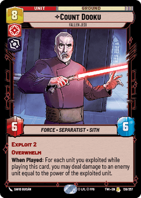 【傷あり特価】【TWI138/EN】Count Dooku - Fallen Jedi