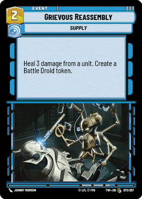 【傷あり特価】【TWI073/EN】Grievous Reassembly(FOIL)