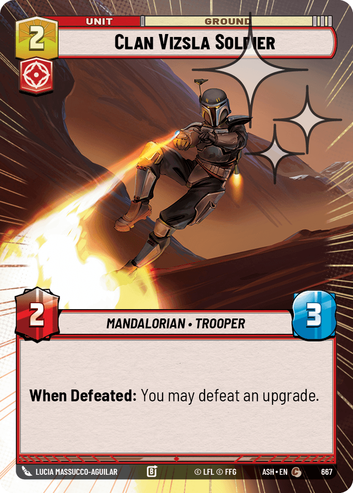 【ASH667/EN】Clan Vizsla Soldier (Hyperspace/Foil)