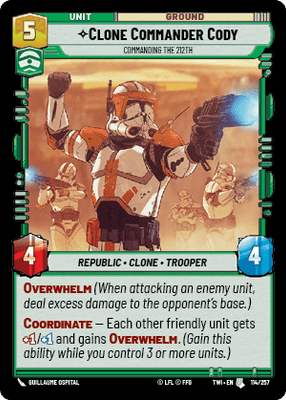 【傷あり特価】【TWI114/EN】Clone Commander Cody - Commanding the 212th(FOIL)