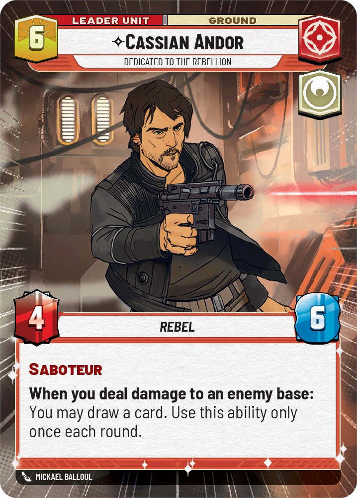 【傷あり特価】【SOR279/EN】Cassian Andor - Dedicated to the Rebellion (HYPERSPACE)