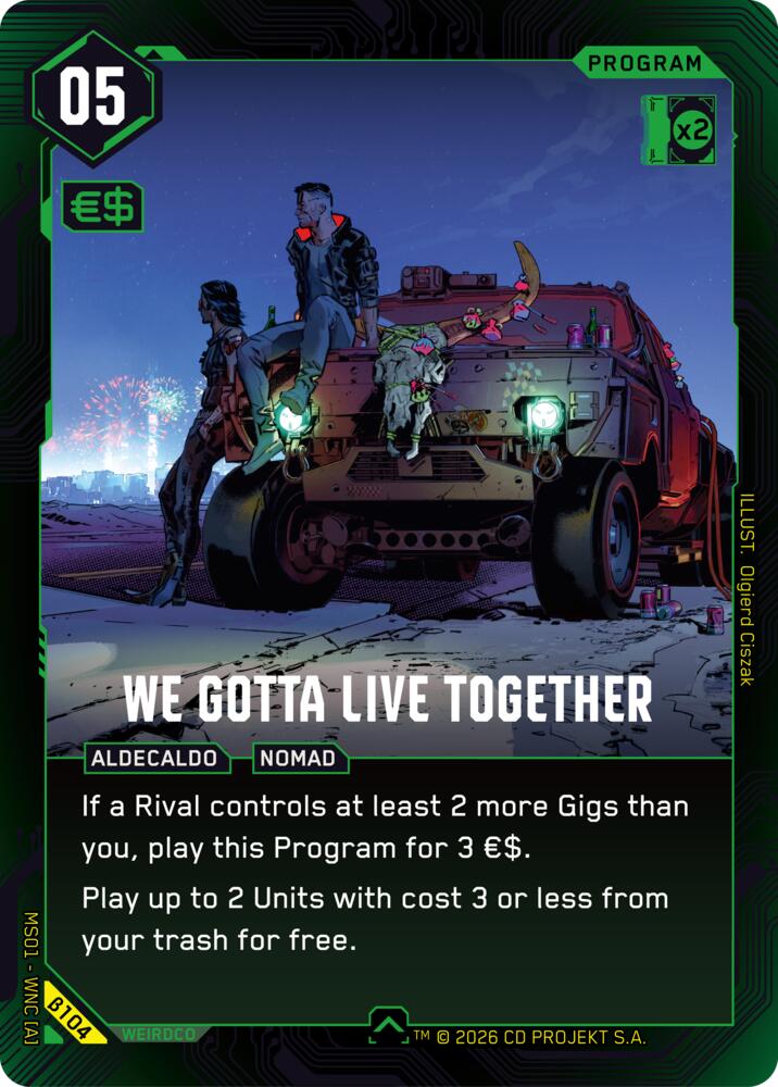 【WNCBβ104/EN】We Gotta Live Together