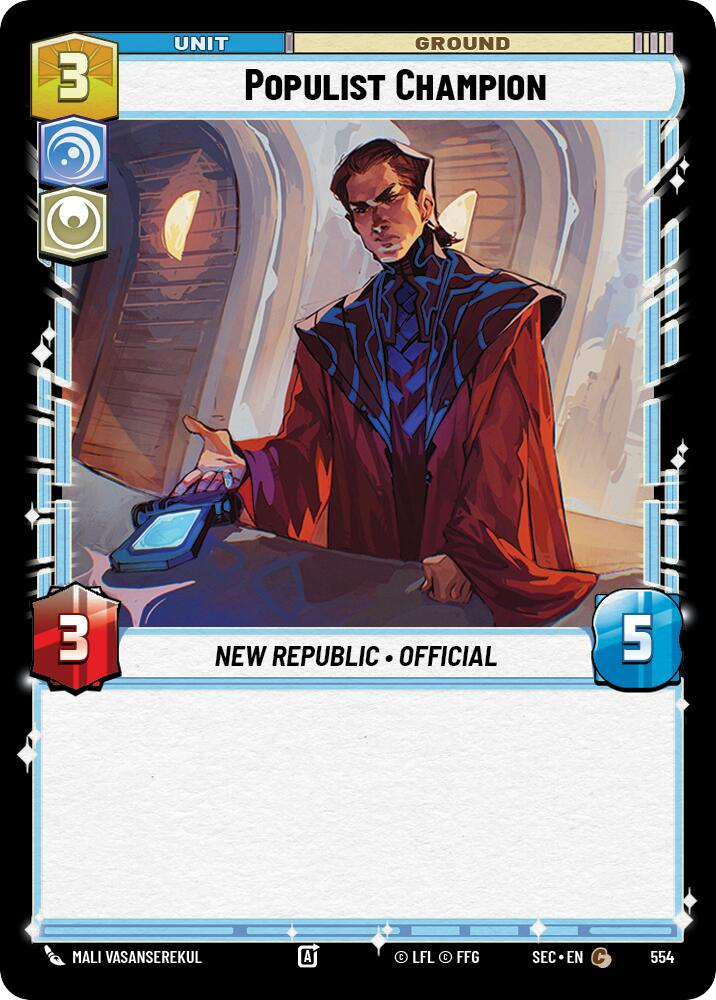 【SEC0554/EN】Populist Champion (Foil)