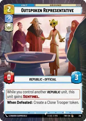 【傷あり特価】【TWI316/EN】Outspoken Representative(HYPERSPACE)