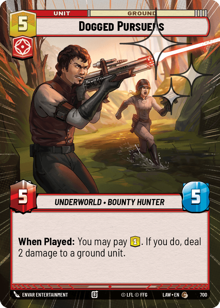 【LAW700/EN】Dogged Pursuers (Hyperspace/Foil)